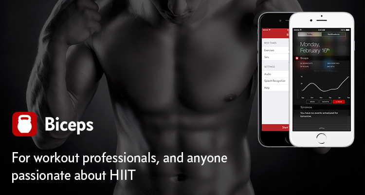 Biceps is a timer / stopwatch for workout professionals, and anyone passionate about HIIT.