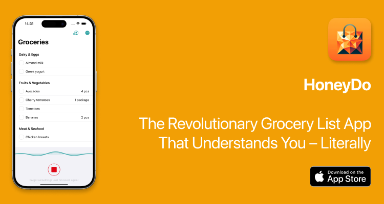 HoneyDo is The Revolutionary Grocery List App That Understands You – Literally